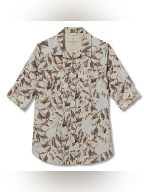 Royal Robbins Womens Bug Barrier Expedition II LS Tradewinds Large Floral Print